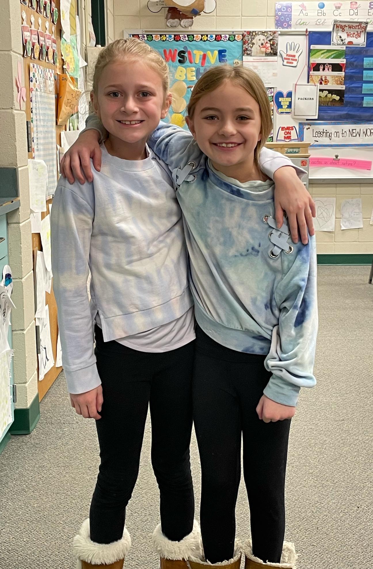 Trafford Elementary students dress as twins